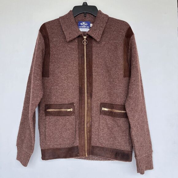 VTG 50s–60s Traverse Bay Woolens Suede Trim Zip Jacket TALON – M - Picture 10 of 10